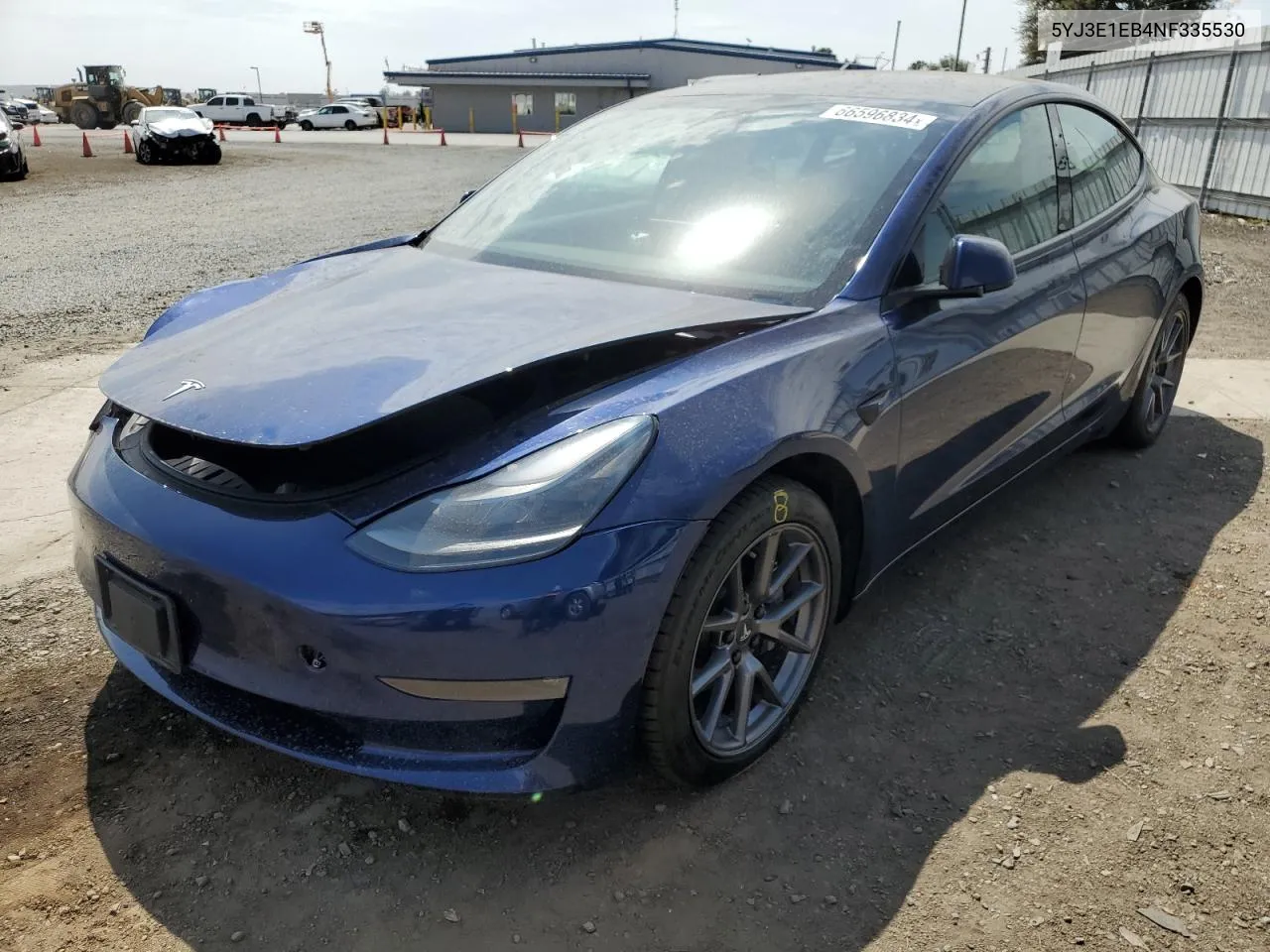 2022 Tesla Model 3 VIN: 5YJ3E1EB4NF335530 Lot: 66596834