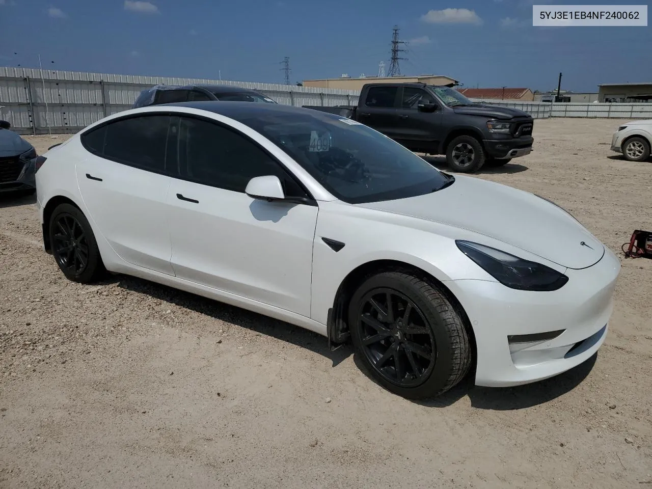 5YJ3E1EB4NF240062 2022 Tesla Model 3