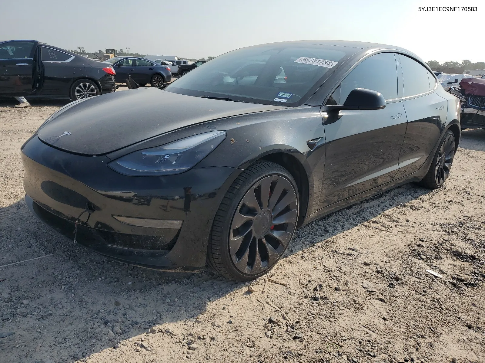 5YJ3E1EC9NF170583 2022 Tesla Model 3