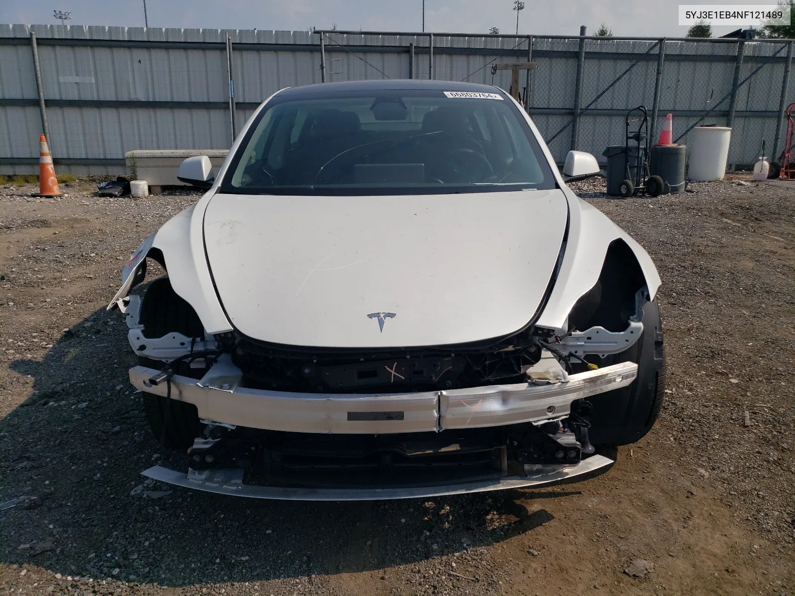 2022 Tesla Model 3 VIN: 5YJ3E1EB4NF121489 Lot: 66803764