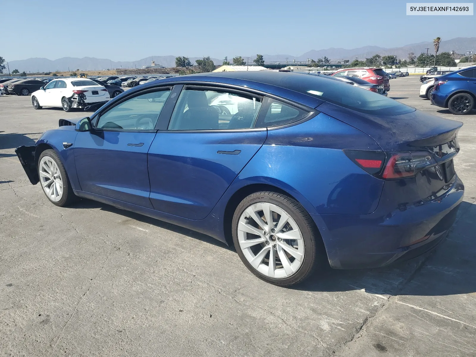 2022 Tesla Model 3 VIN: 5YJ3E1EAXNF142693 Lot: 66815484