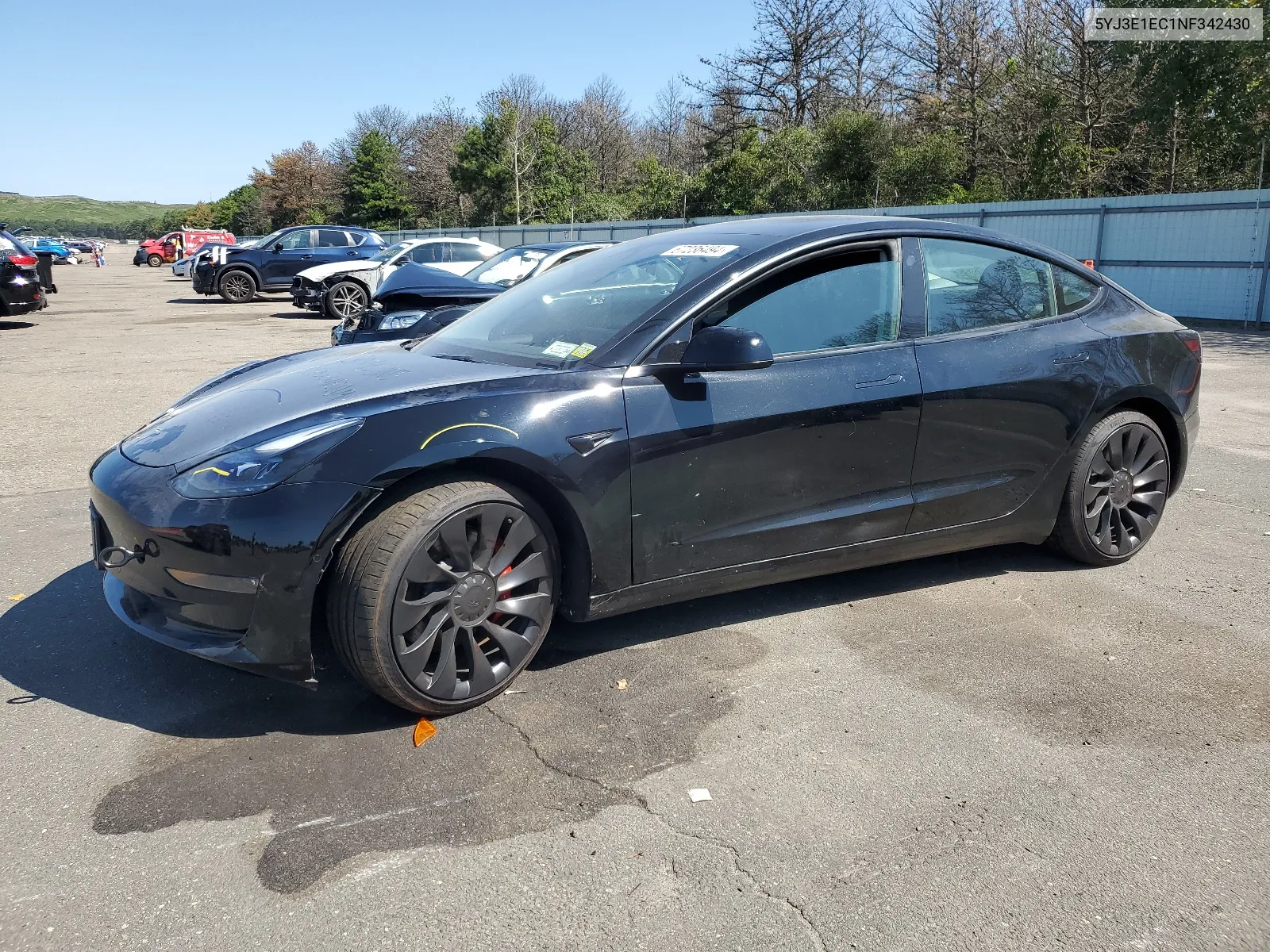 2022 Tesla Model 3 VIN: 5YJ3E1EC1NF342430 Lot: 67236494