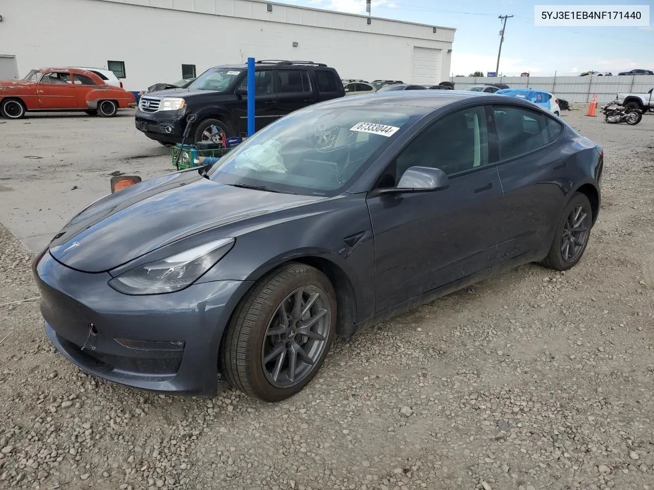 2022 Tesla Model 3 VIN: 5YJ3E1EB4NF171440 Lot: 67333044