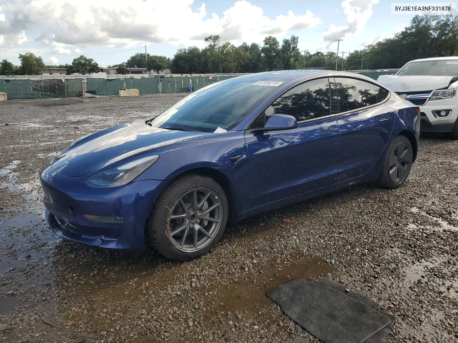 5YJ3E1EA3NF331878 2022 Tesla Model 3