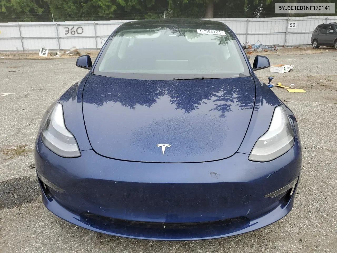 2022 Tesla Model 3 VIN: 5YJ3E1EB1NF179141 Lot: 67396704