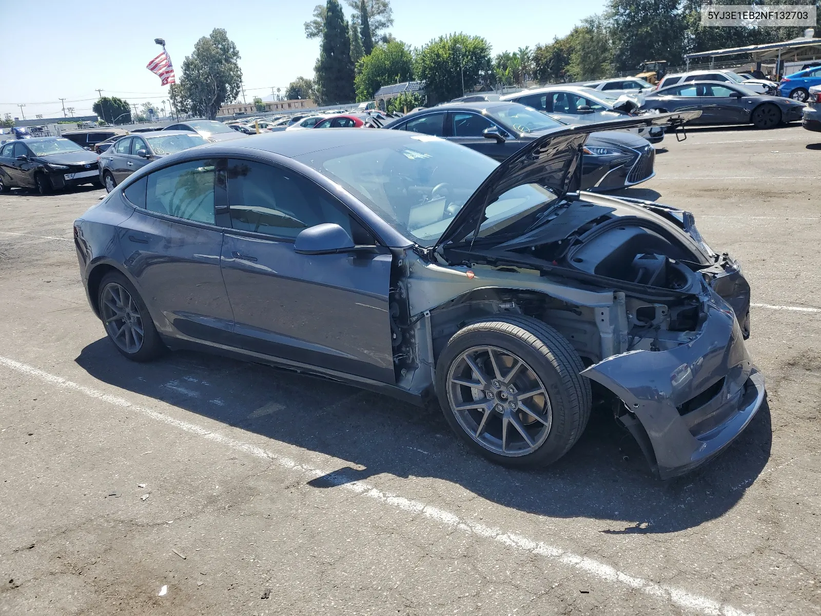 5YJ3E1EB2NF132703 2022 Tesla Model 3