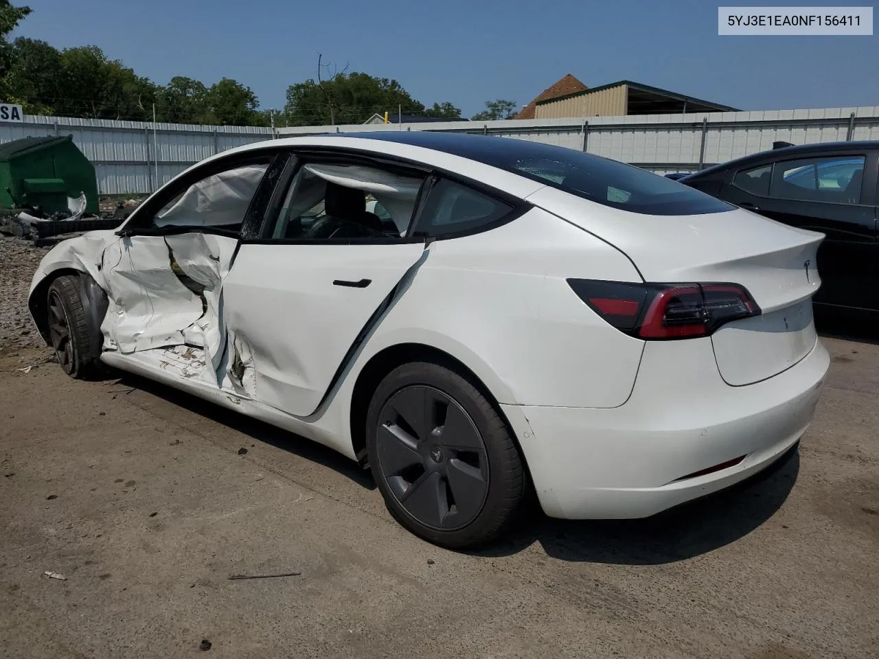 2022 Tesla Model 3 VIN: 5YJ3E1EA0NF156411 Lot: 67571594