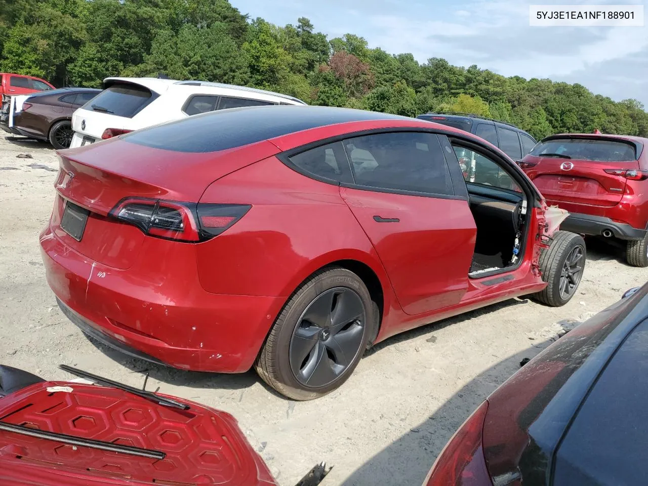 5YJ3E1EA1NF188901 2022 Tesla Model 3