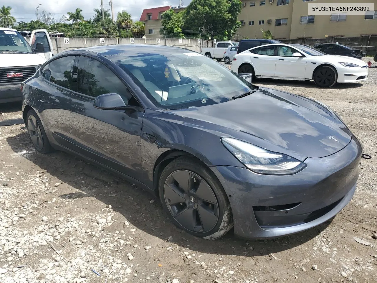 2022 Tesla Model 3 VIN: 5YJ3E1EA6NF243892 Lot: 67871564