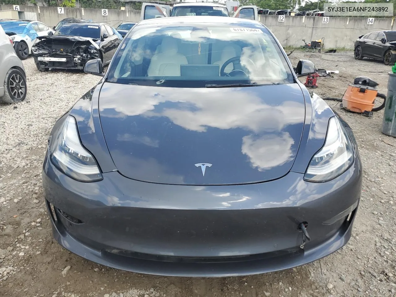 5YJ3E1EA6NF243892 2022 Tesla Model 3