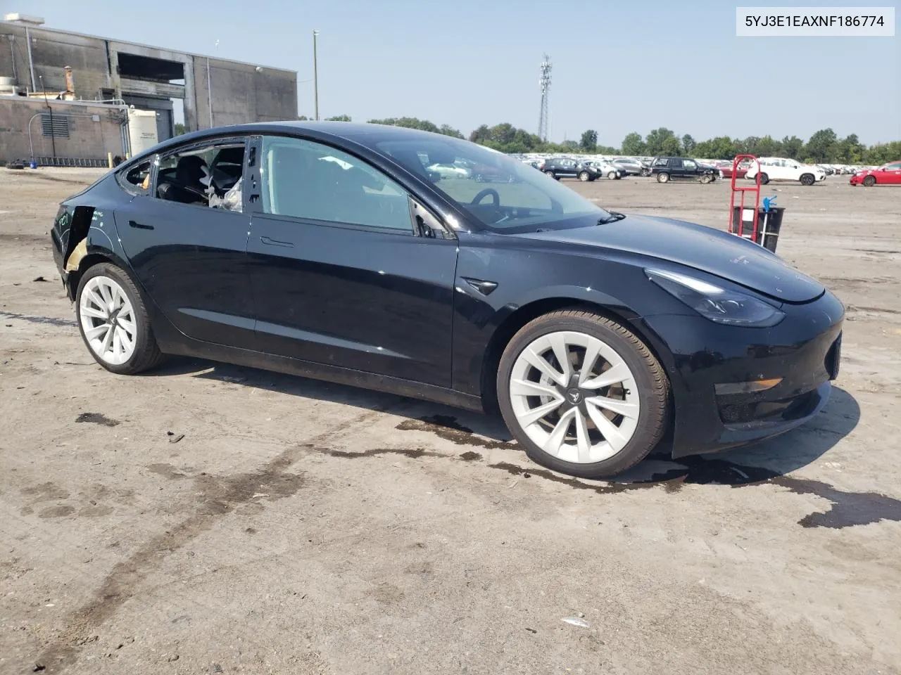 2022 Tesla Model 3 VIN: 5YJ3E1EAXNF186774 Lot: 67962554