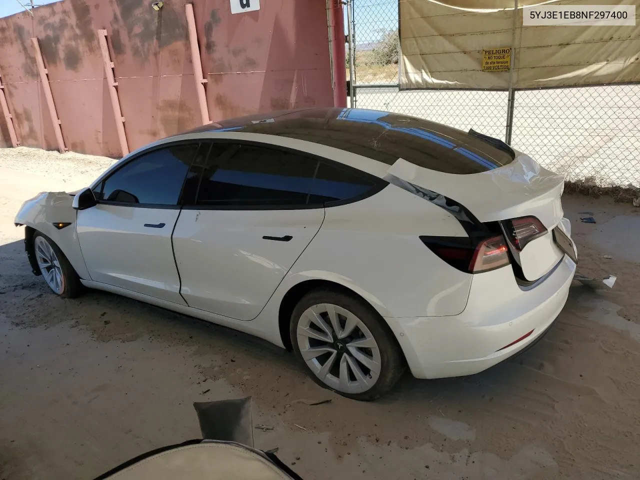 2022 Tesla Model 3 VIN: 5YJ3E1EB8NF297400 Lot: 68027294