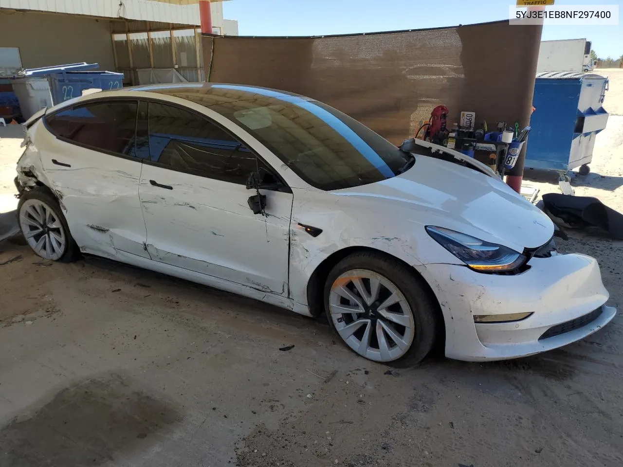 2022 Tesla Model 3 VIN: 5YJ3E1EB8NF297400 Lot: 68027294