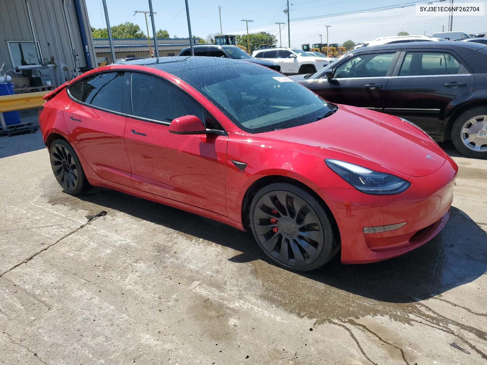 2022 Tesla Model 3 VIN: 5YJ3E1EC6NF262704 Lot: 68123884