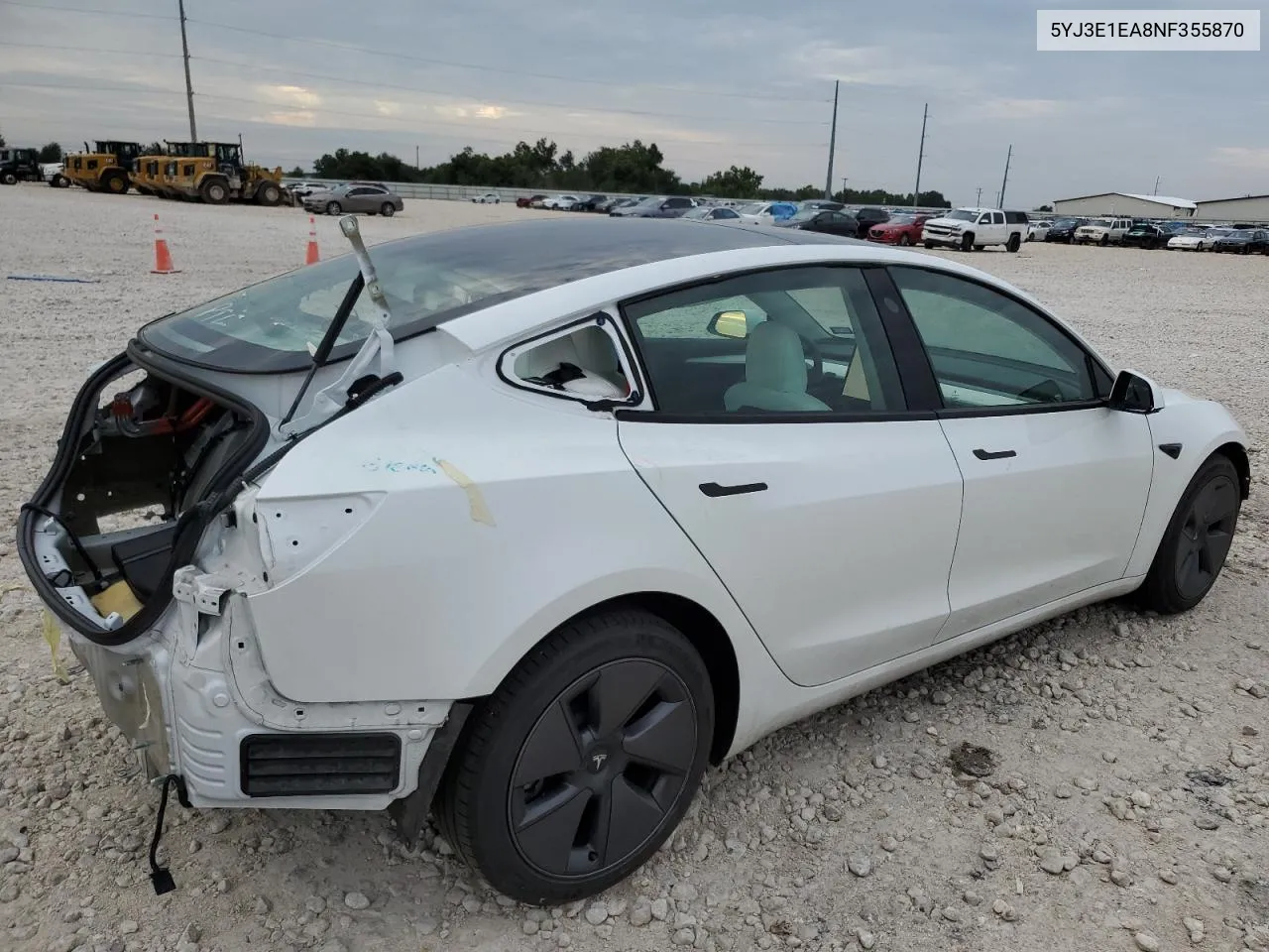 5YJ3E1EA8NF355870 2022 Tesla Model 3