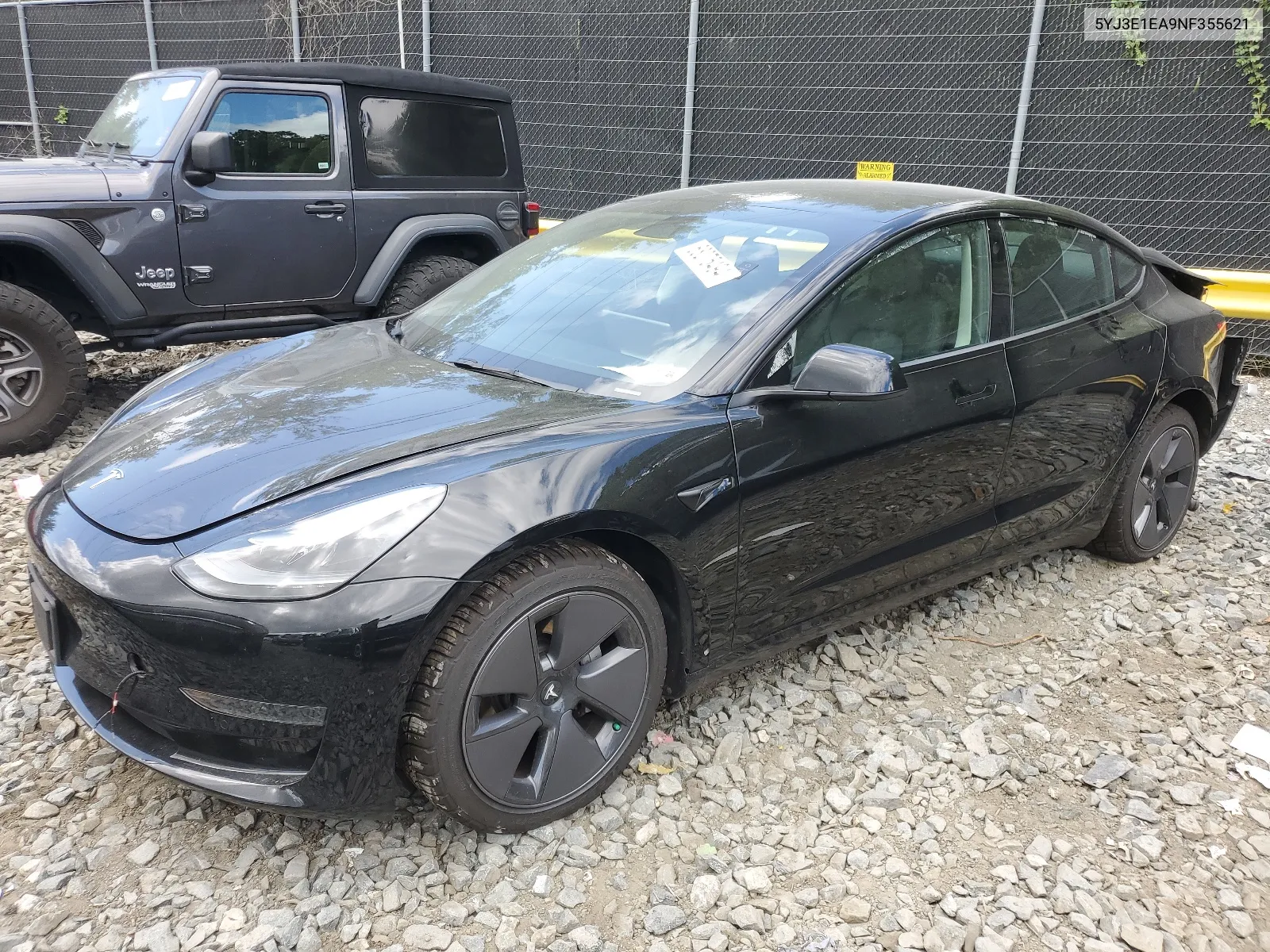 2022 Tesla Model 3 VIN: 5YJ3E1EA9NF355621 Lot: 68275494