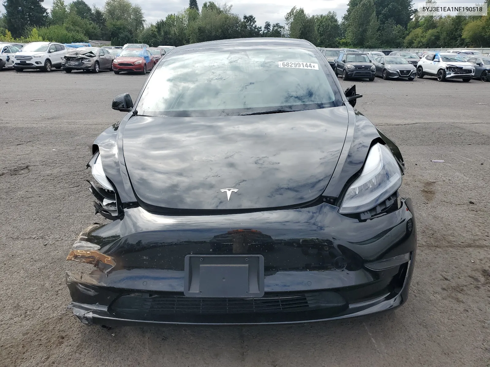 2022 Tesla Model 3 VIN: 5YJ3E1EA1NF190518 Lot: 68299144