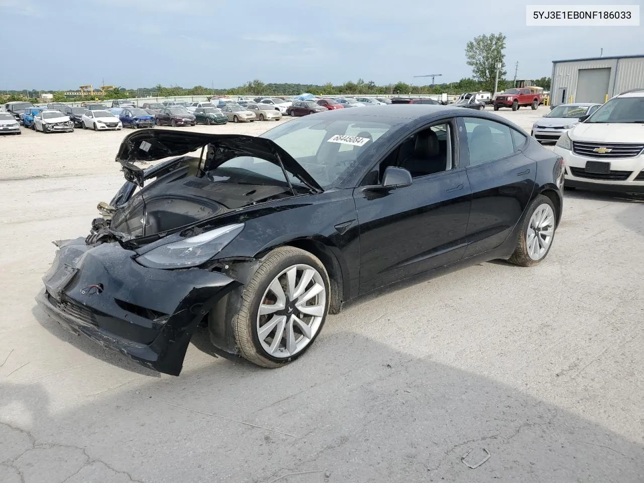 5YJ3E1EB0NF186033 2022 Tesla Model 3