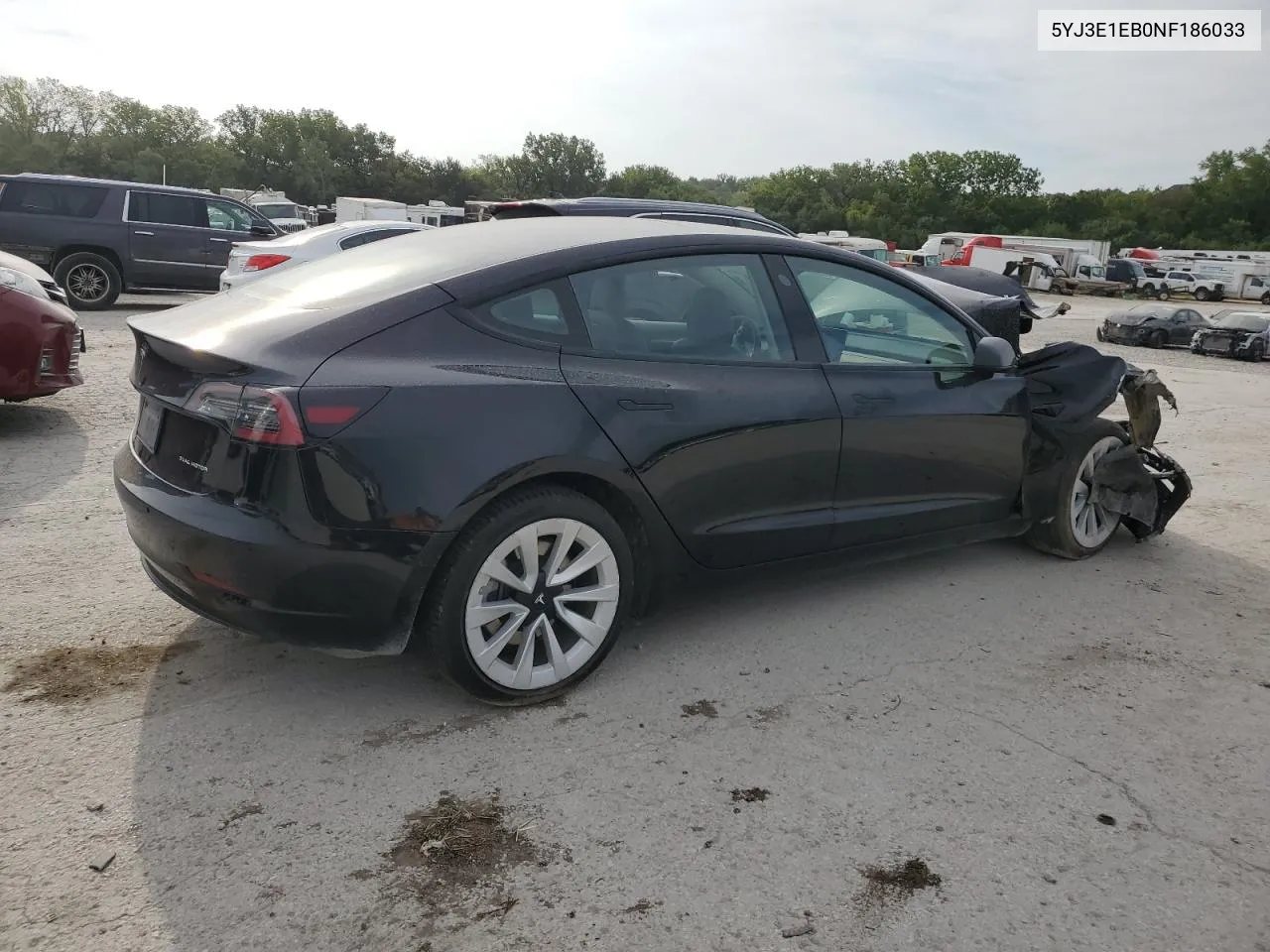 5YJ3E1EB0NF186033 2022 Tesla Model 3