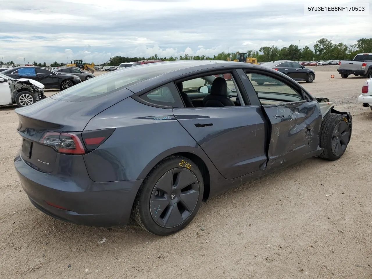 5YJ3E1EB8NF170503 2022 Tesla Model 3