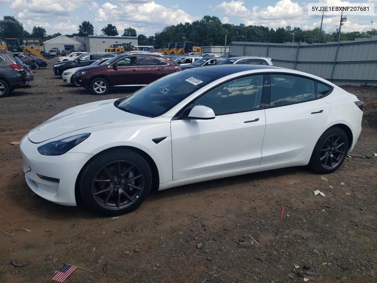 5YJ3E1EBXNF207681 2022 Tesla Model 3