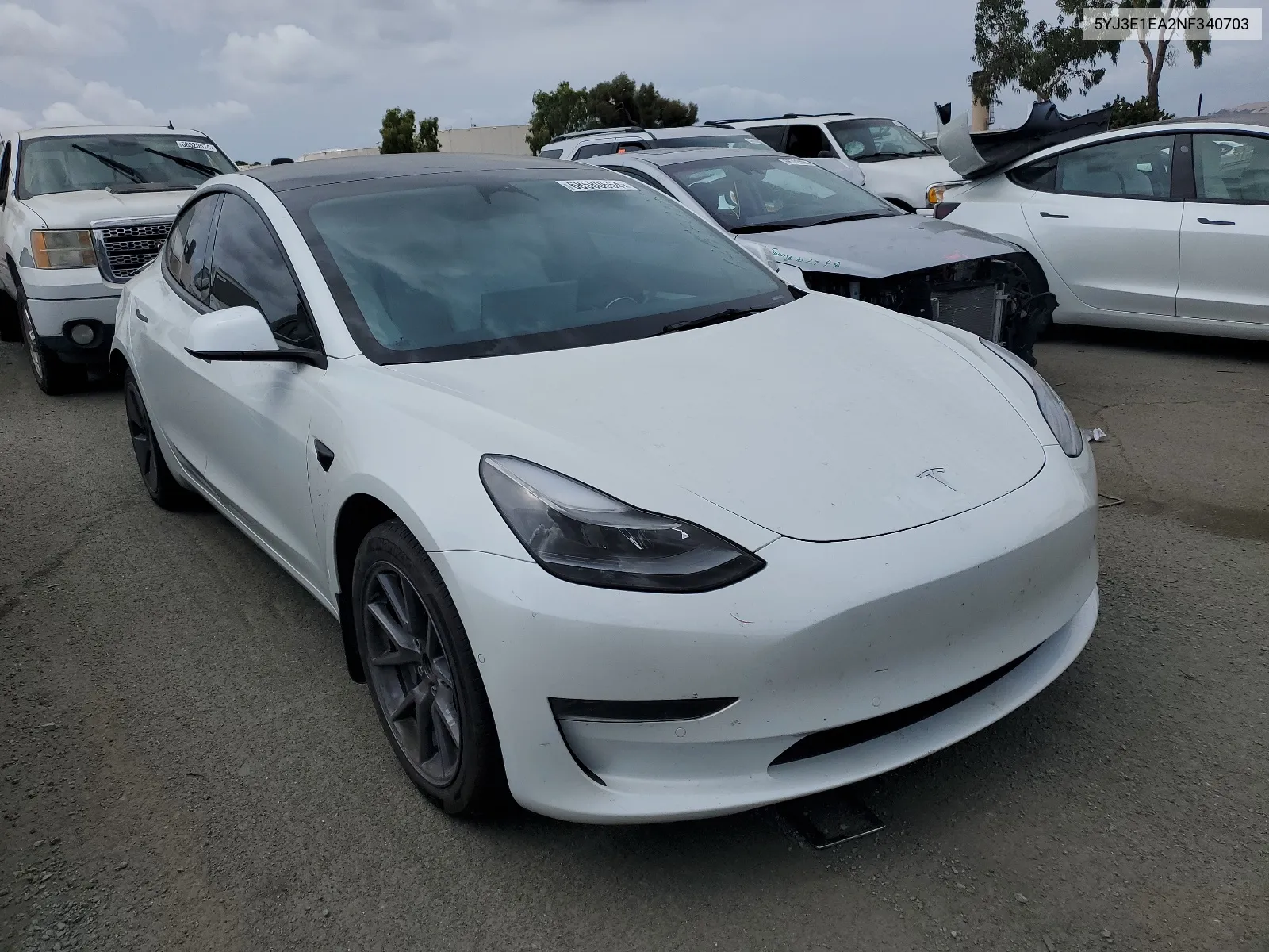 2022 Tesla Model 3 VIN: 5YJ3E1EA2NF340703 Lot: 68580664