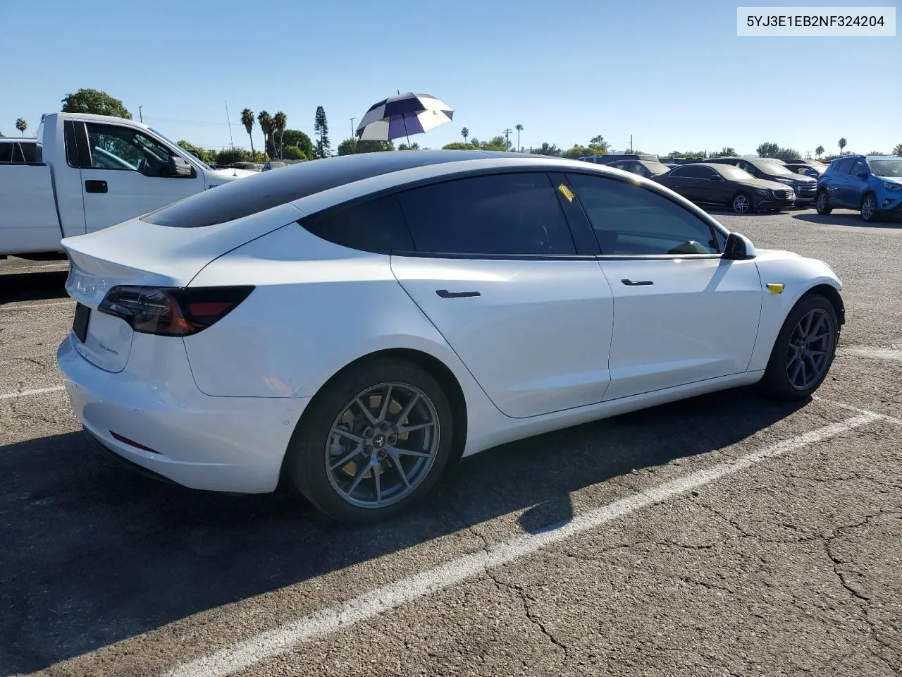 2022 Tesla Model 3 VIN: 5YJ3E1EB2NF324204 Lot: 68637794