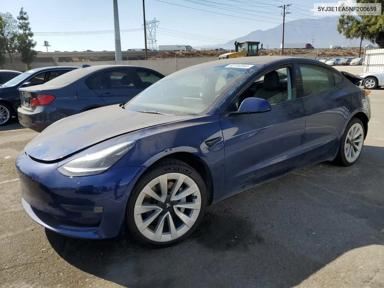 5YJ3E1EA5NF200659 2022 Tesla Model 3