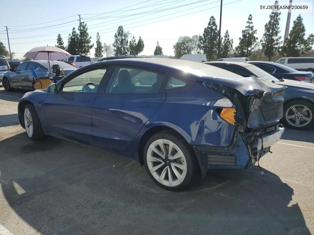 5YJ3E1EA5NF200659 2022 Tesla Model 3