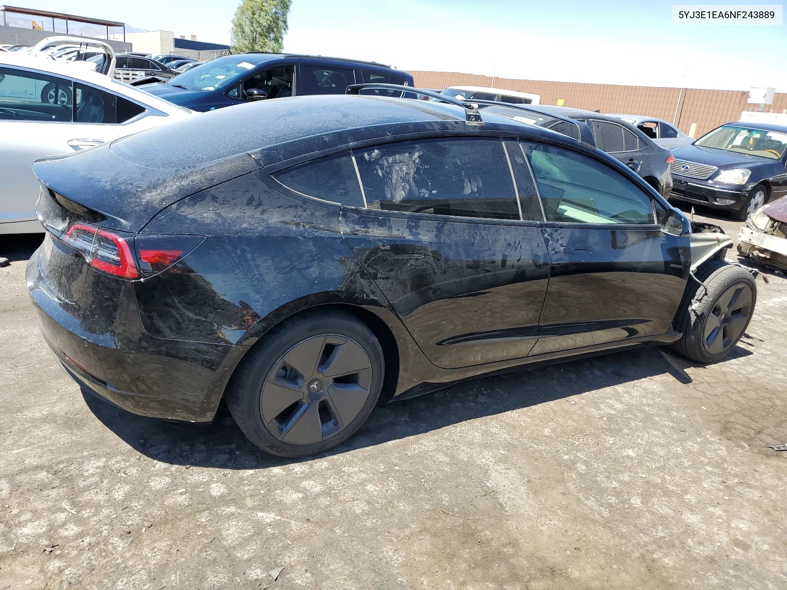 5YJ3E1EA6NF243889 2022 Tesla Model 3