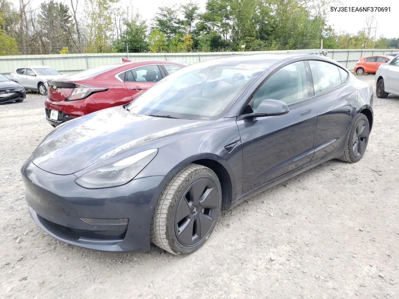 2022 Tesla Model 3 VIN: 5YJ3E1EA6NF370691 Lot: 69077644