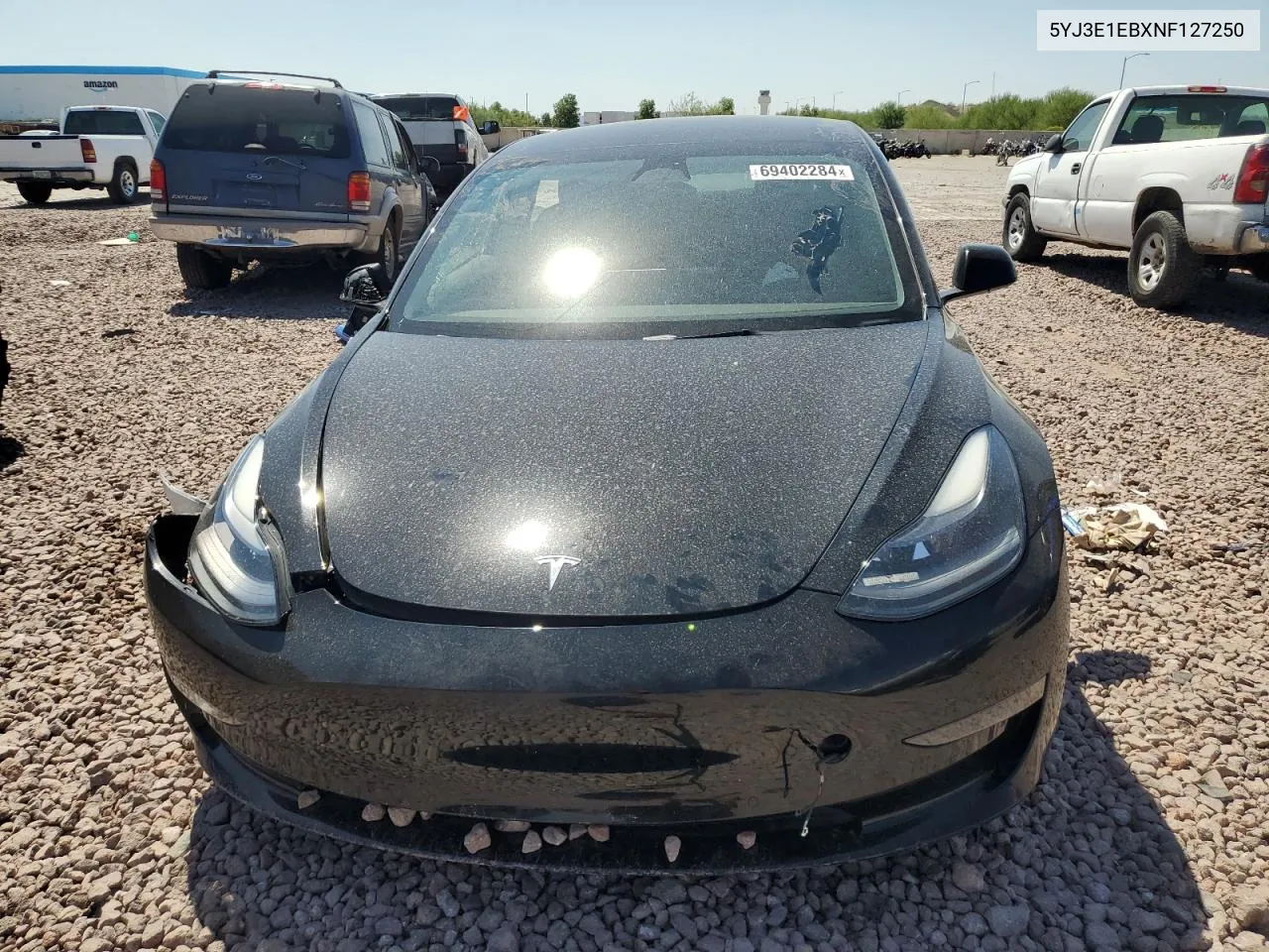 2022 Tesla Model 3 VIN: 5YJ3E1EBXNF127250 Lot: 69402284