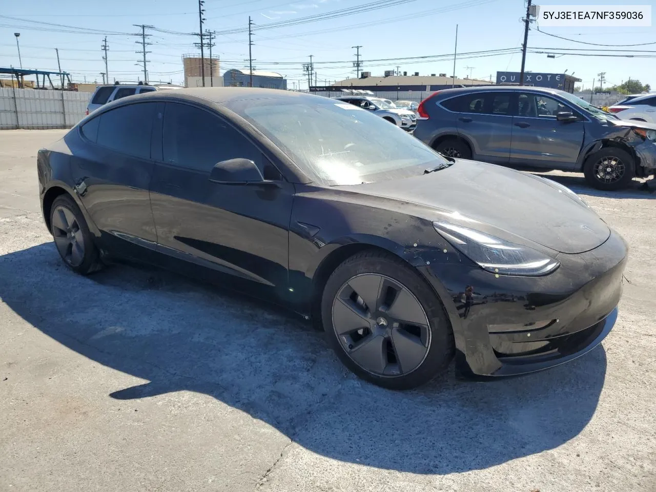 2022 Tesla Model 3 VIN: 5YJ3E1EA7NF359036 Lot: 69409374