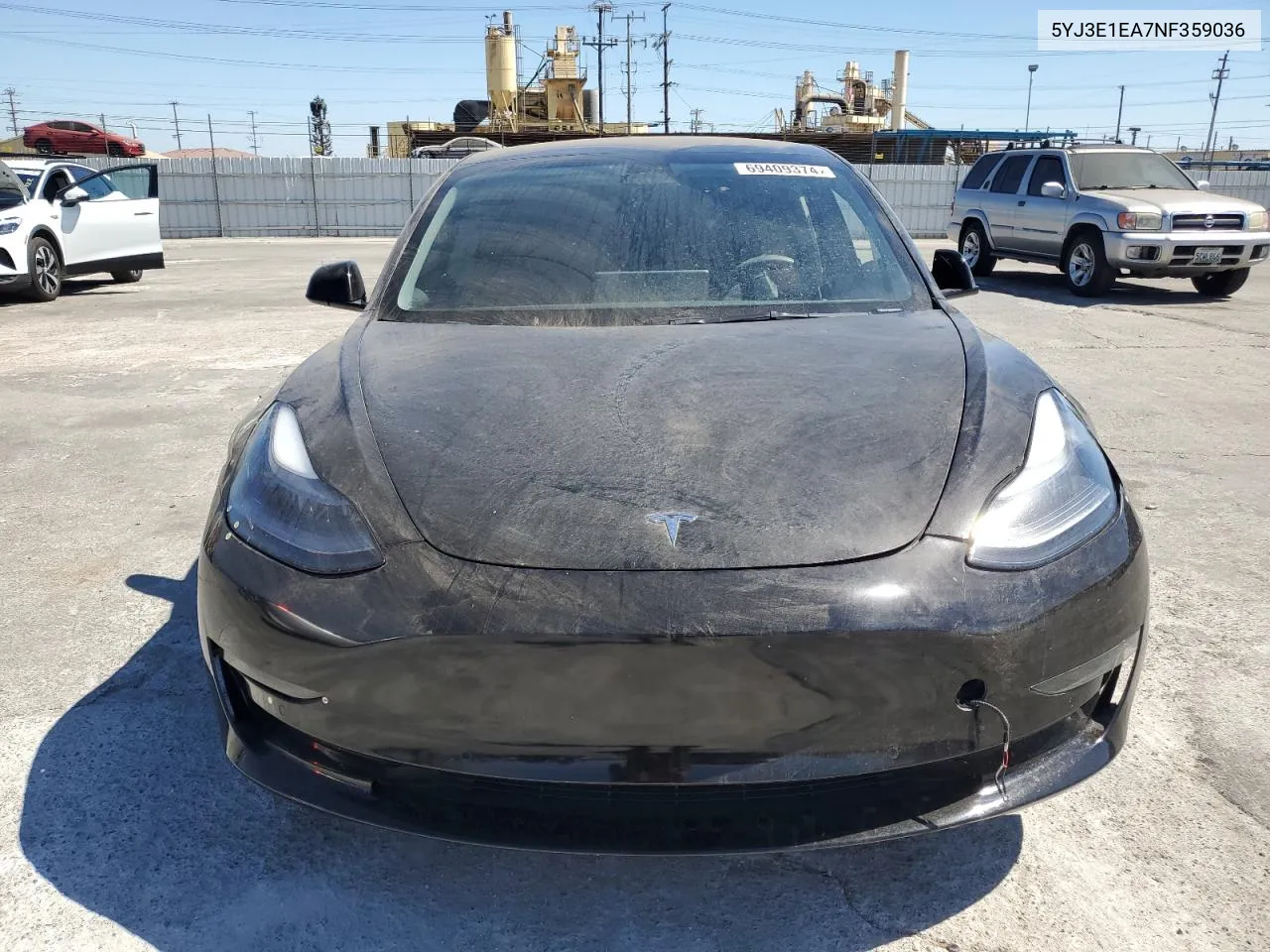 2022 Tesla Model 3 VIN: 5YJ3E1EA7NF359036 Lot: 69409374