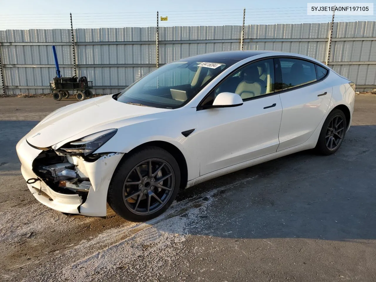 5YJ3E1EA0NF197105 2022 Tesla Model 3