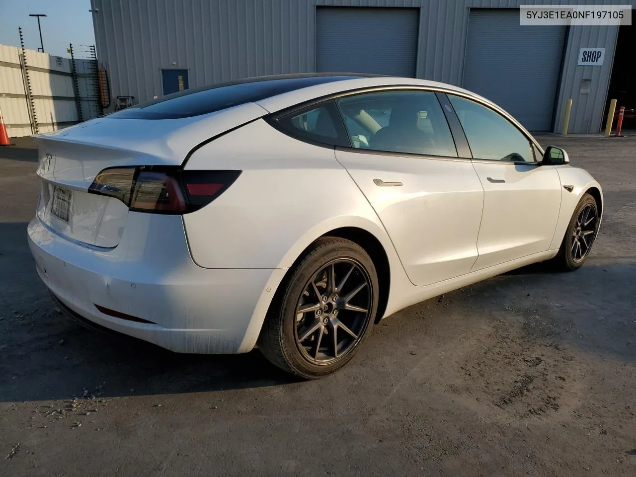 5YJ3E1EA0NF197105 2022 Tesla Model 3