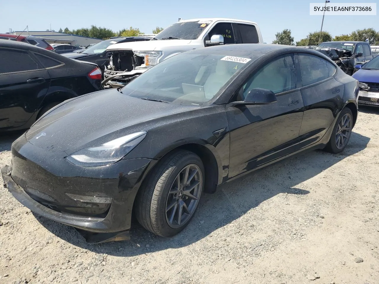 5YJ3E1EA6NF373686 2022 Tesla Model 3