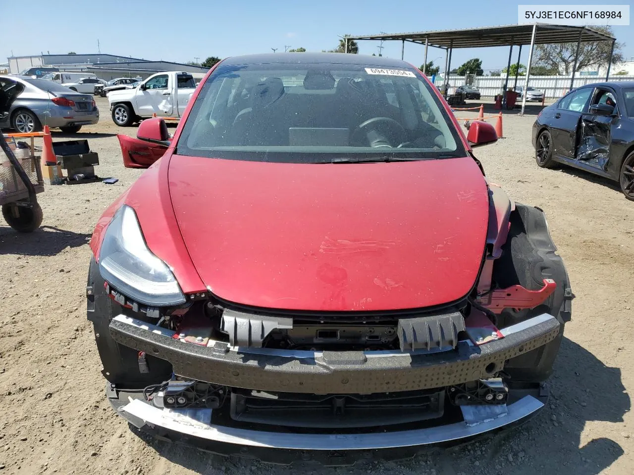 5YJ3E1EC6NF168984 2022 Tesla Model 3