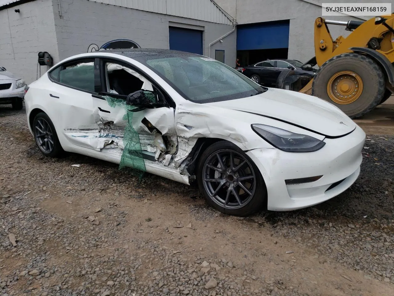 2022 Tesla Model 3 VIN: 5YJ3E1EAXNF168159 Lot: 69529974