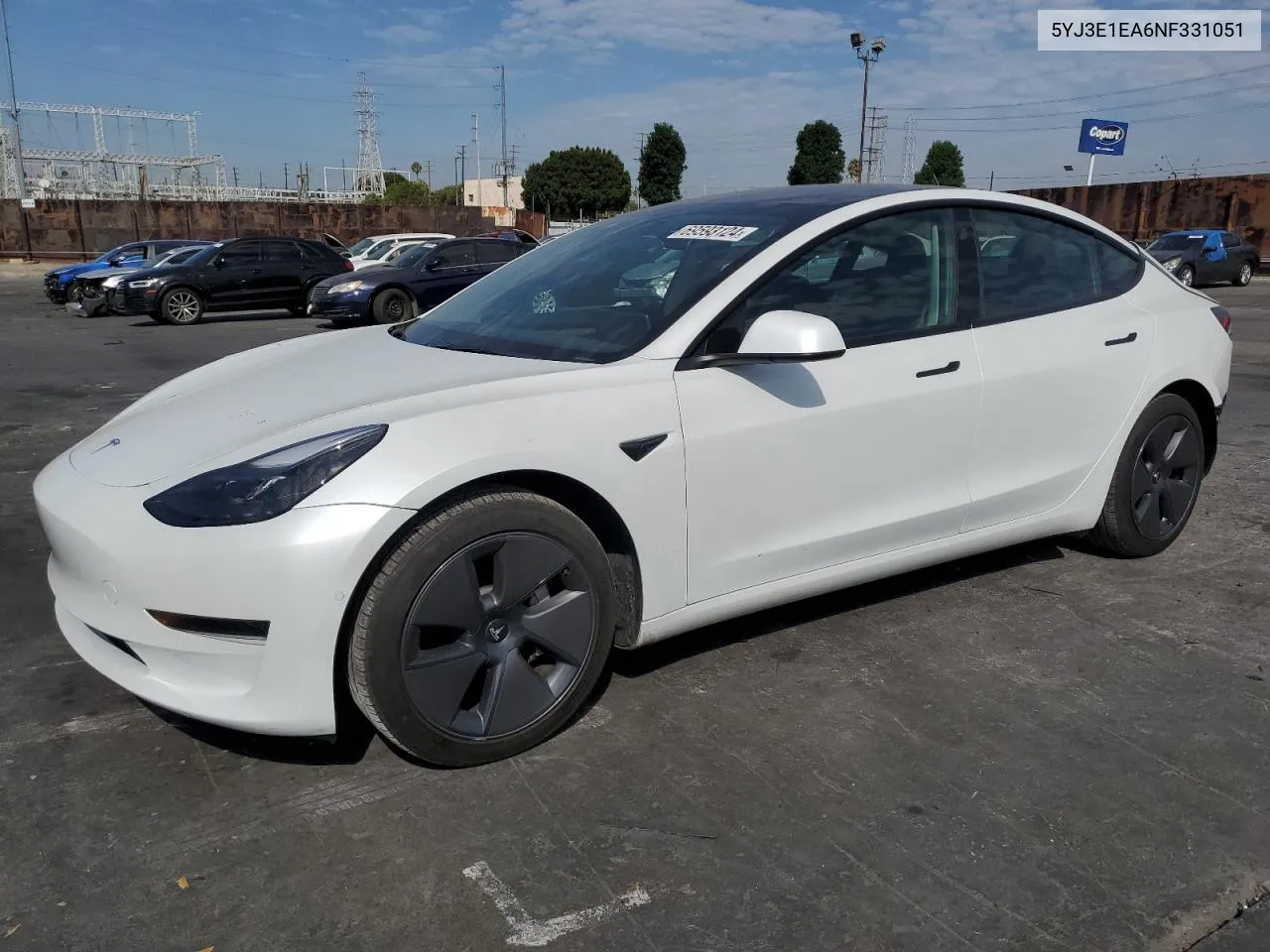 5YJ3E1EA6NF331051 2022 Tesla Model 3