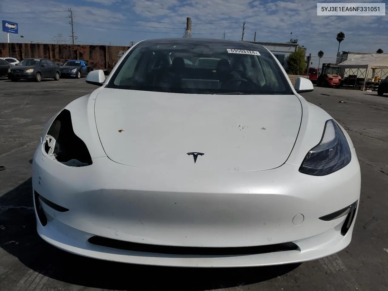 2022 Tesla Model 3 VIN: 5YJ3E1EA6NF331051 Lot: 69593124