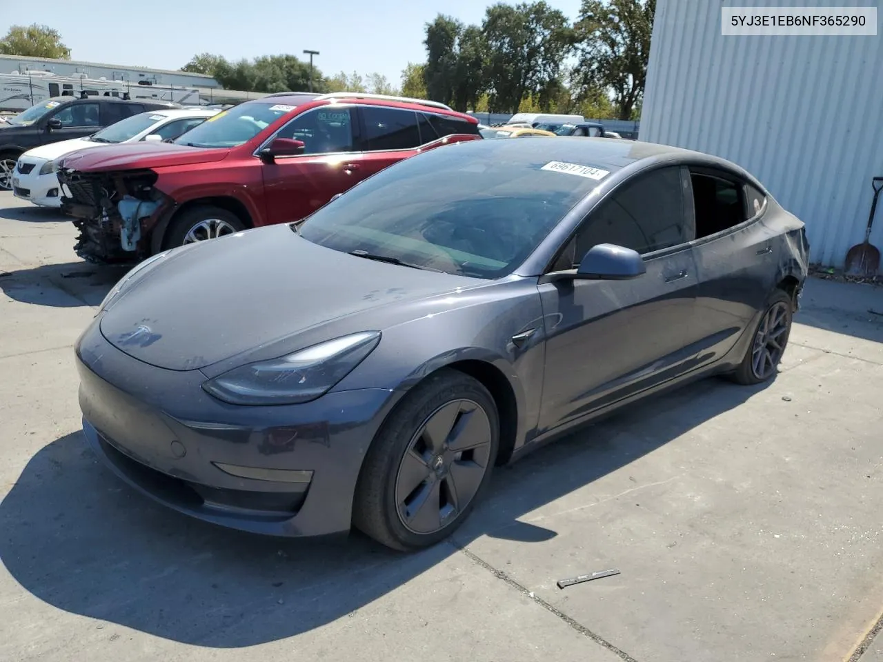 2022 Tesla Model 3 VIN: 5YJ3E1EB6NF365290 Lot: 69617104