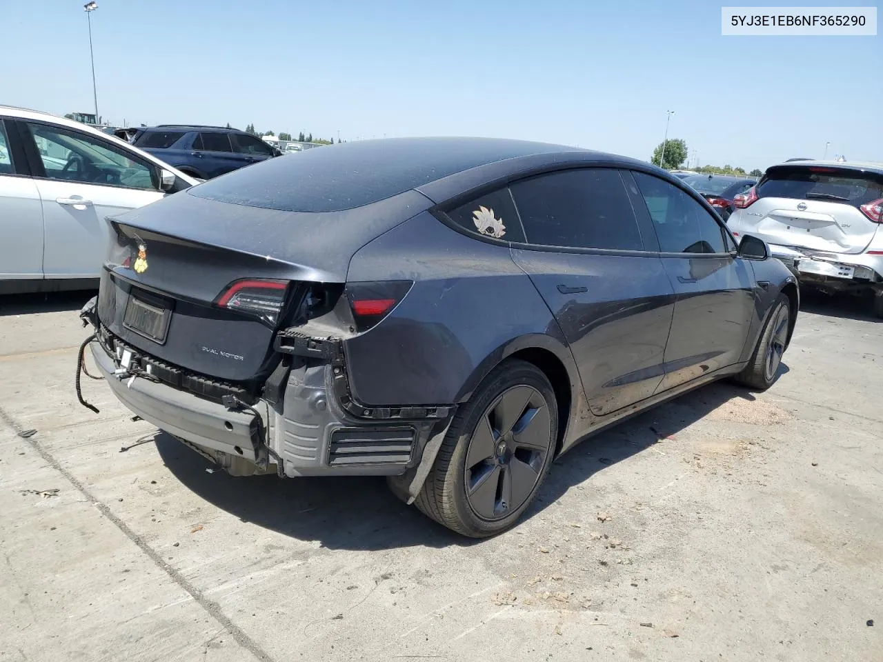 2022 Tesla Model 3 VIN: 5YJ3E1EB6NF365290 Lot: 69617104