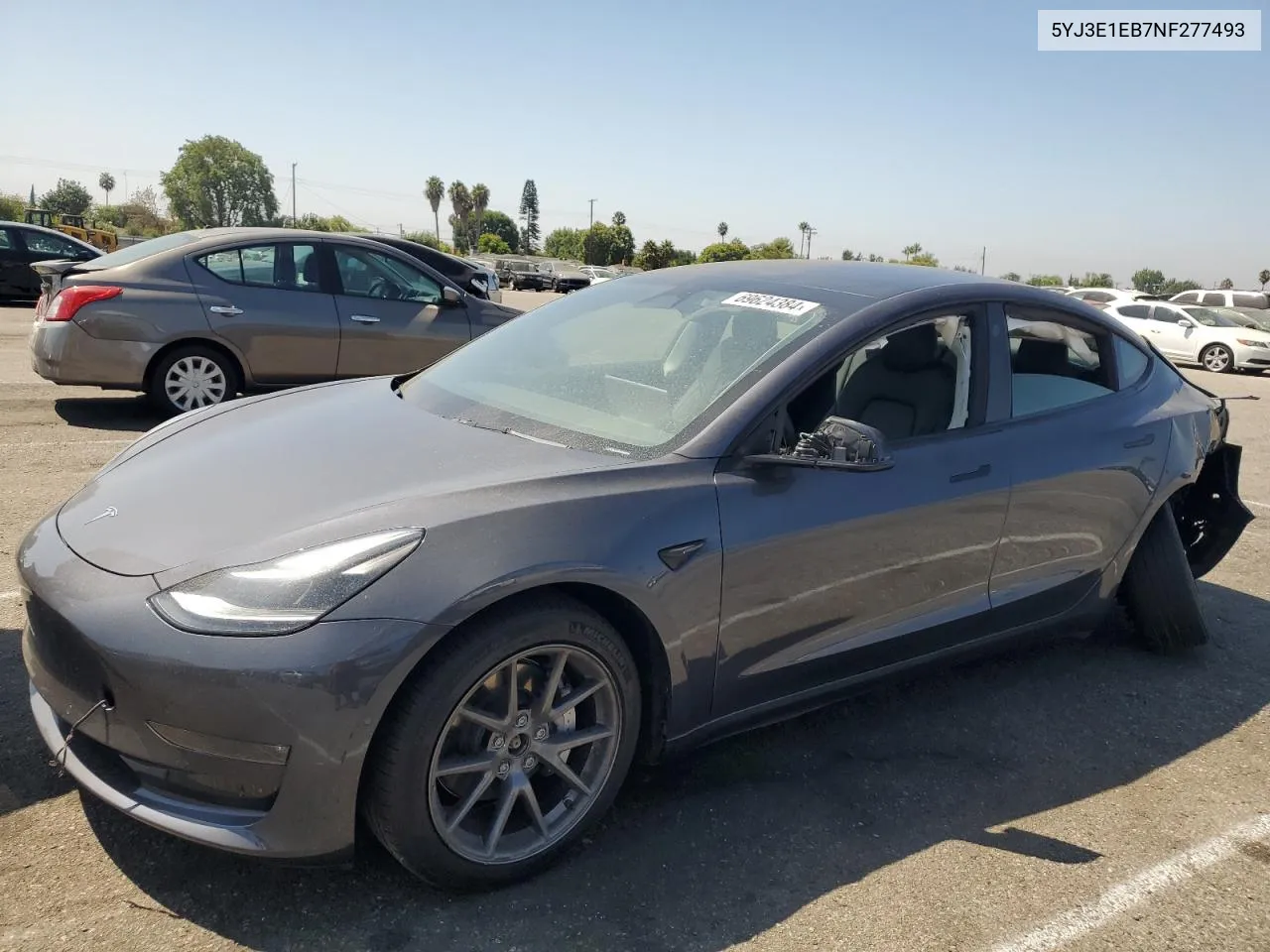 5YJ3E1EB7NF277493 2022 Tesla Model 3