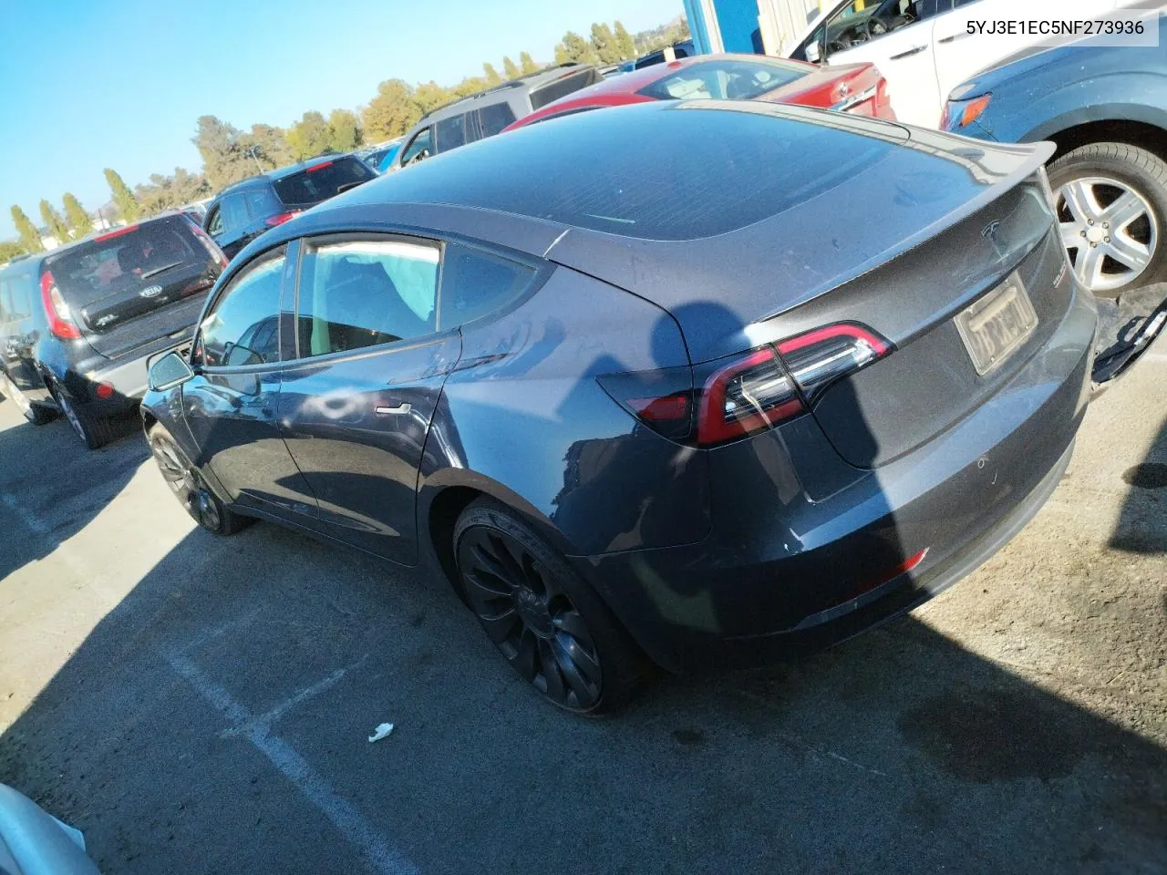 2022 Tesla Model 3 VIN: 5YJ3E1EC5NF273936 Lot: 69643944