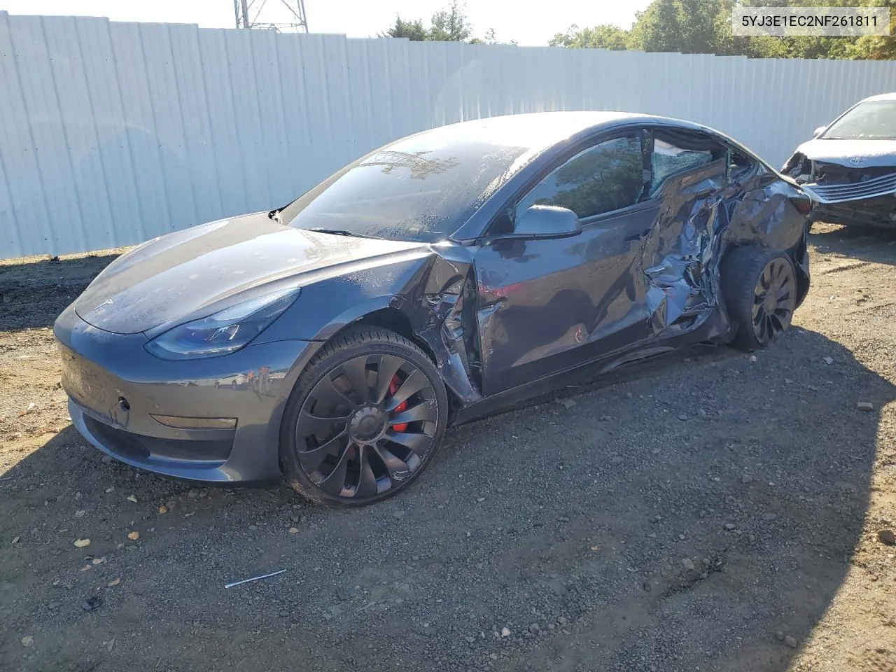 2022 Tesla Model 3 VIN: 5YJ3E1EC2NF261811 Lot: 69648294