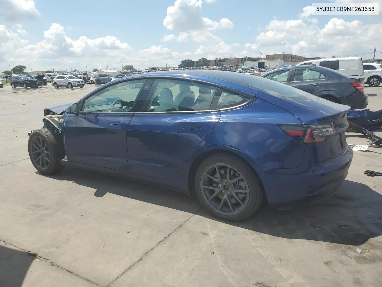 2022 Tesla Model 3 VIN: 5YJ3E1EB9NF263658 Lot: 69706234