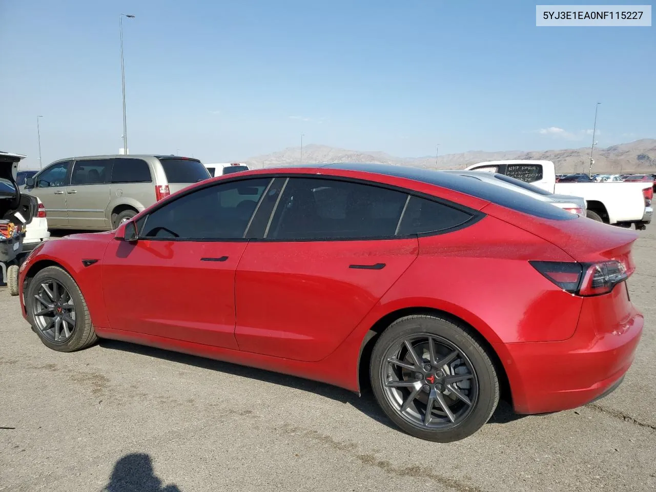 2022 Tesla Model 3 VIN: 5YJ3E1EA0NF115227 Lot: 69766004