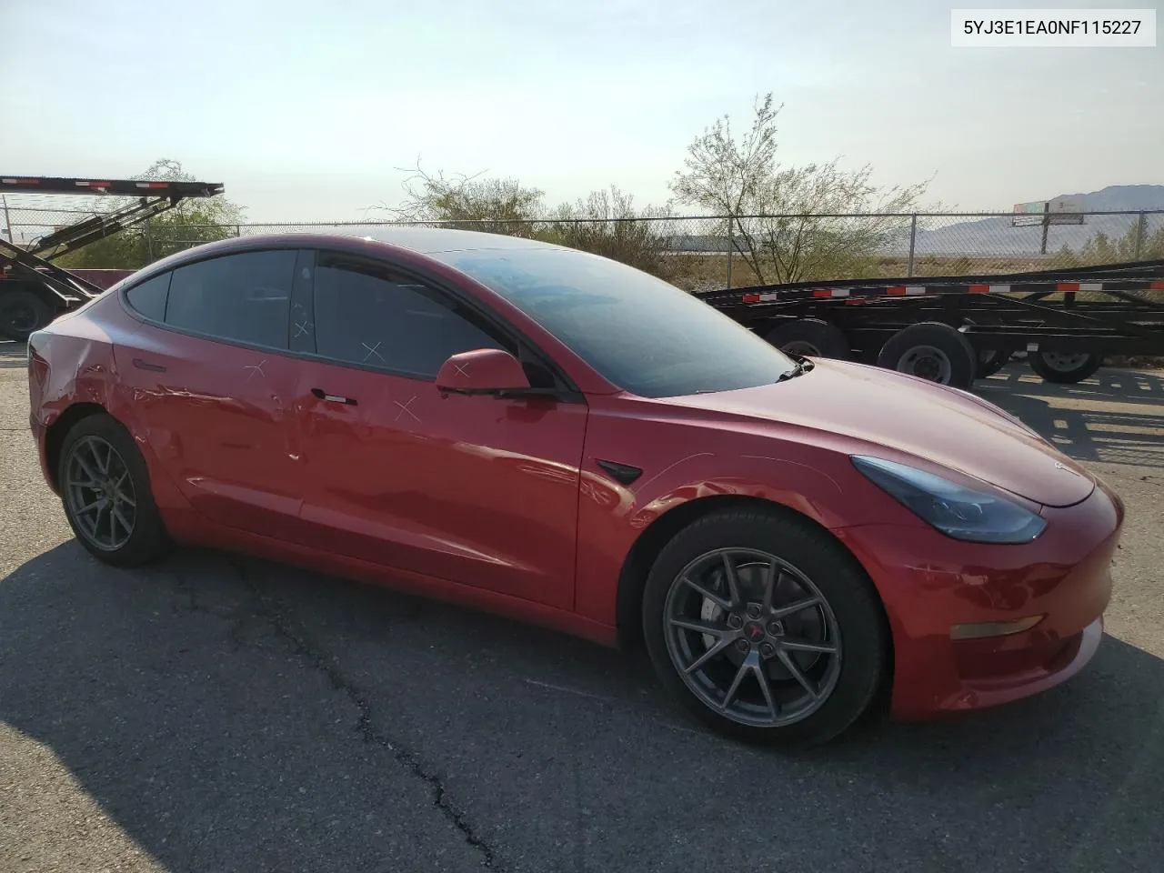 2022 Tesla Model 3 VIN: 5YJ3E1EA0NF115227 Lot: 69766004