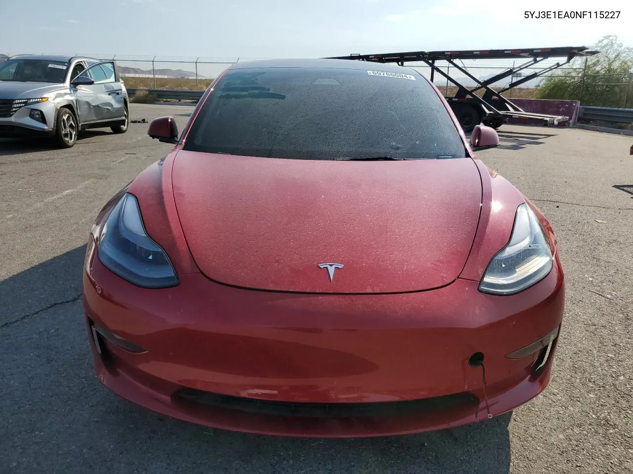 2022 Tesla Model 3 VIN: 5YJ3E1EA0NF115227 Lot: 69766004